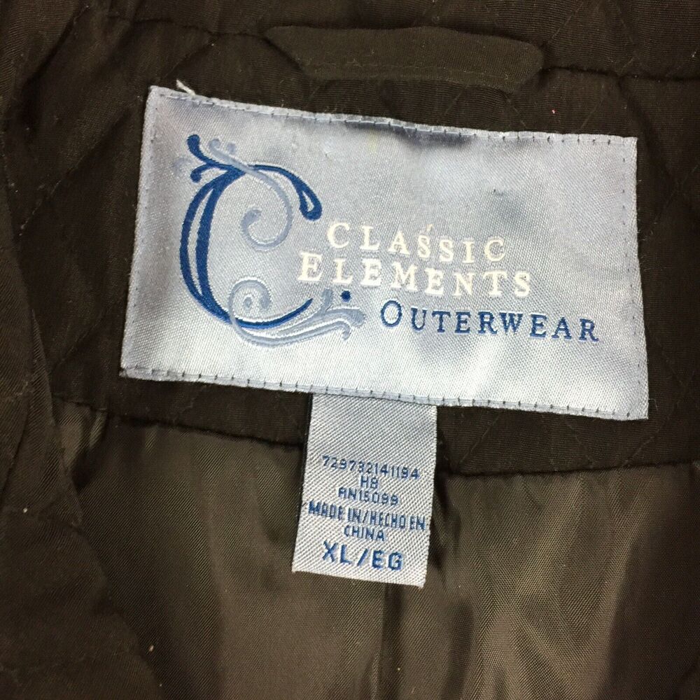 Classic Elements Quilted Coat Size Extra Large Wo… - image 4